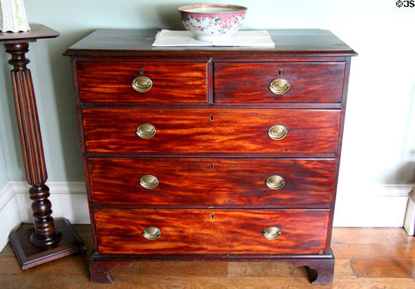 Chest of drawers at Florence Court. Enniskillen, Northern Ireland.