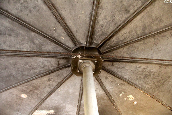 Central support of kitchen ceiling at Florence Court. Enniskillen, Northern Ireland.