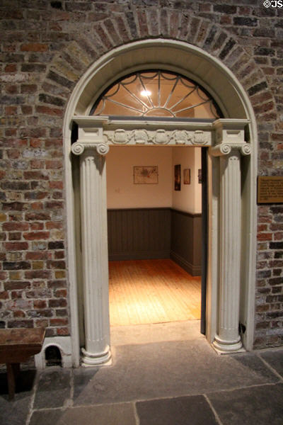 Georgian building moved from Belfast docks to Ulster American Folk Park. Omagh, Northern Ireland.