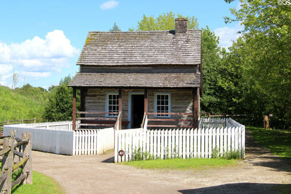 Western Pennsylvania Log House at Ulster American Folk Park. Omagh, Northern Ireland.