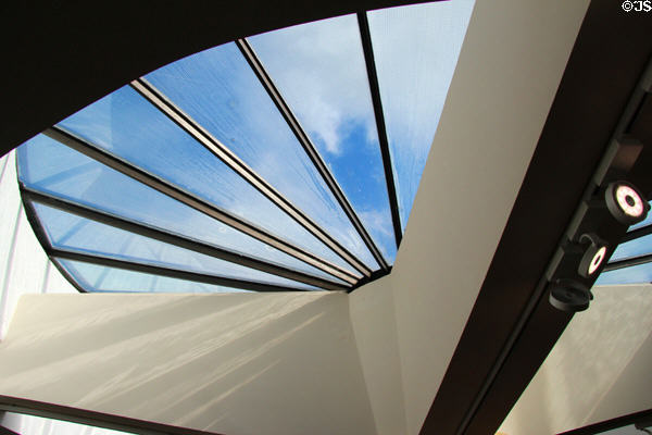 Skylight of exhibition hall at Ulster American Folk Park. Omagh, Northern Ireland.