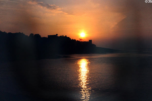 Sunset over Bangor Harbor. Bangor, Northern Ireland.