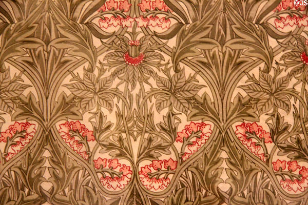 Bluebell (aka Columbine) printed cotton (designed 1876) by William Morris & printed by Thomas Wardle at Morris Gallery. London, United Kingdom.