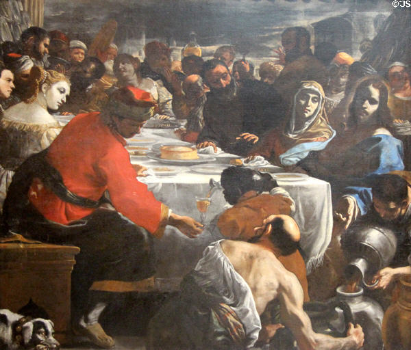 Marriage at Cana painting (c1655-60) by Mattia Preti at National Gallery. London, United Kingdom.