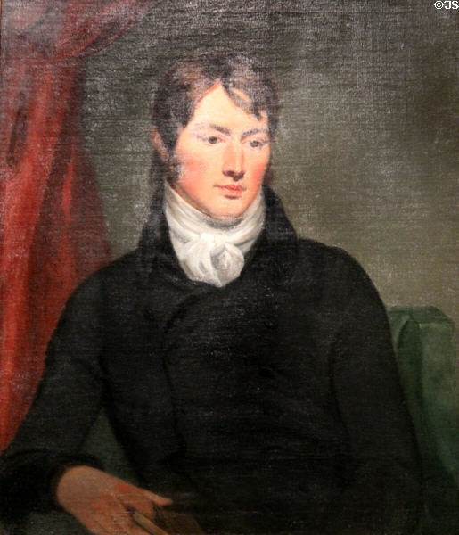 John Constable portrait (c1799) by Ramsay Richard Reinagle at National Portrait Gallery. London, United Kingdom.