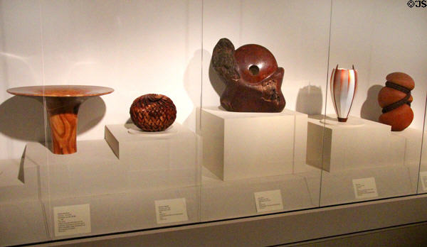 Modern woodwork art & objects at Mobile Museum of Art. Mobile, AL.
