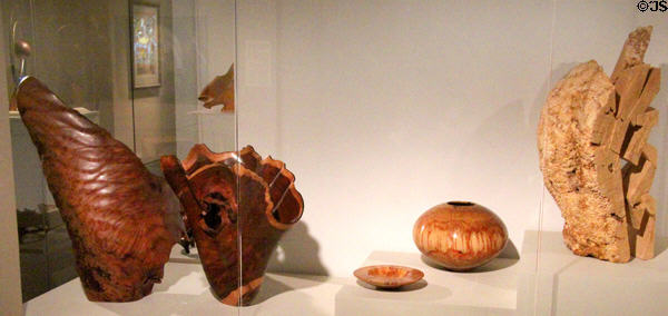Modern wood carving collection at Mobile Museum of Art. Mobile, AL.