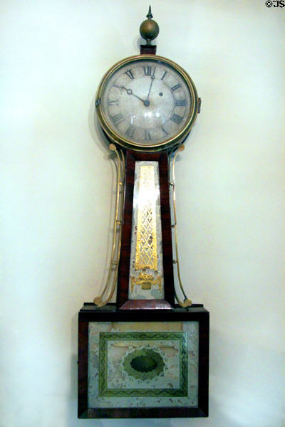 Banjo clock by Aaron Willard at Conde-Charlotte Museum. Mobile, AL.