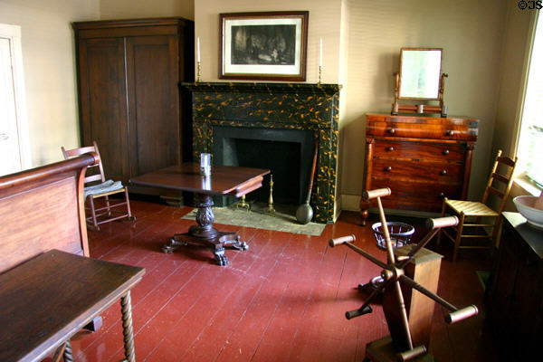 Marbleized fireplace in sitting room of Robert Brownlee House at Historic Arkansas Museum. Little Rock, AR.