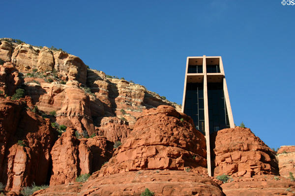 Chapel of the Holy Cross set in boulders. Sedona, AZ.