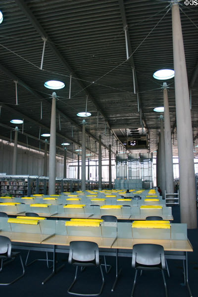 Reading room of Phoenix Central Library. Phoenix, AZ.