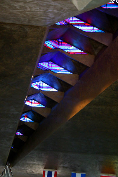 Stained glass of First Christian Church. Phoenix, AZ.
