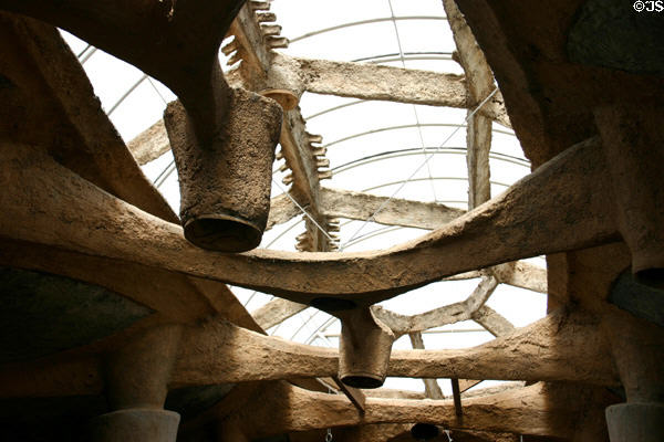 Shop interior at Paolo Soleri's Cosanti. Paradise Valley, AZ.