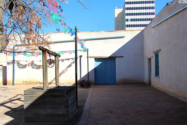 La Casa Cordova, a Sonoran row house, one of the oldest buildings in Tucson, on campus of Tucson Museum of Art. Tucson, AZ.