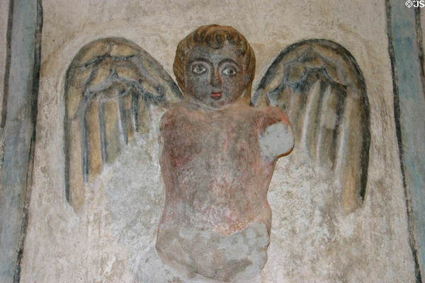 Angel in San Xavier del Bac Mission Church. Tucson, AZ.