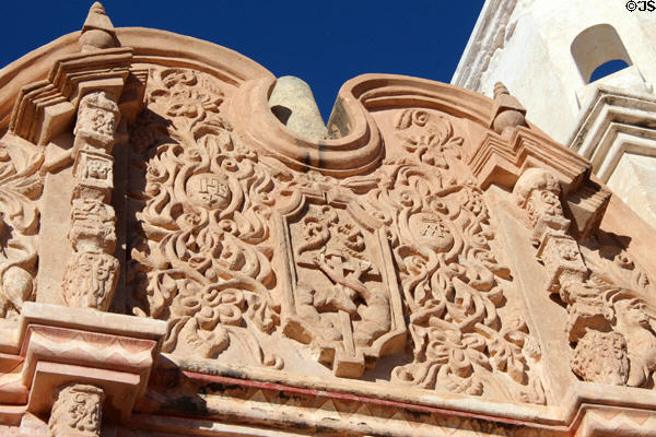 Plateresque details at Mission San Xavier del Bac. Tucson, AZ.