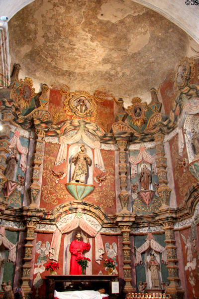 Transept chapel at Mission San Xavier del Bac. Tucson, AZ.