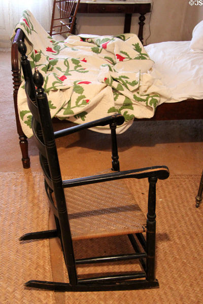Rocking chair with woven cane seat at Sosa-Carrillo-Frémont House. Tucson, AZ.