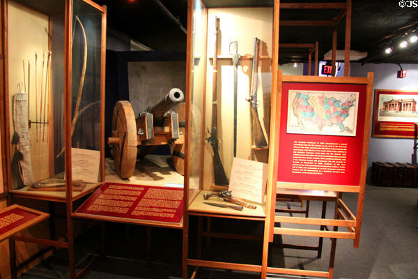 Spanish history display at Arizona Historical Society Museum Downtown. Tucson, AZ.