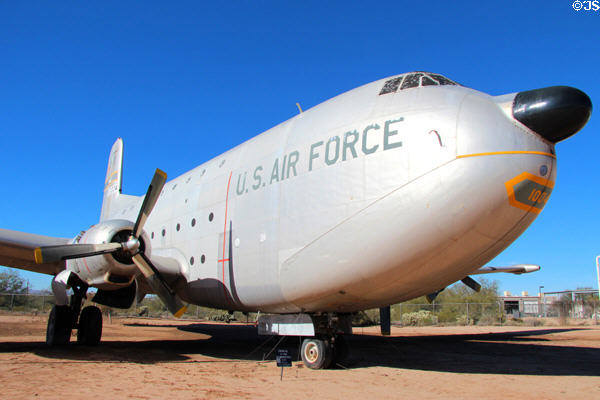 Nose of Douglas Globemaster C-124 transport (1950-75) at Pima Air & Space Museum. Tucson, AZ.