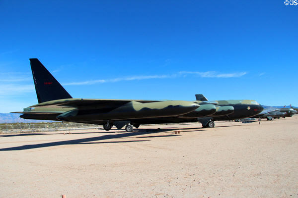 Boeing Stratofortress B-52D bomber (1956-83) at Pima Air & Space Museum. Tucson, AZ.