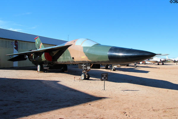 General Dynamics Aardvark F-111E bomber (1968-95) at Pima Air & Space Museum. Tucson, AZ.