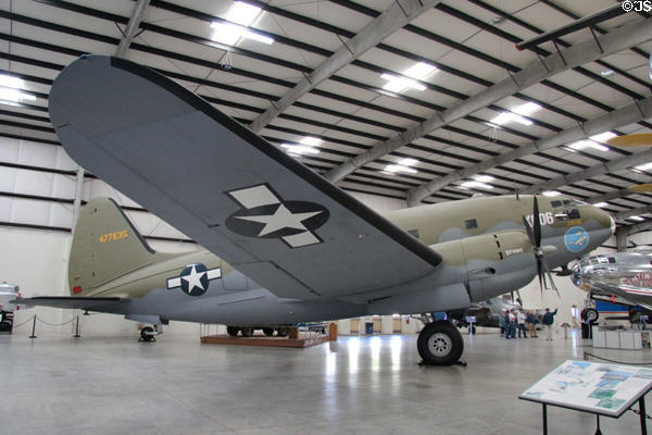 Curtiss Commando C-46D cargo & troop transport (1942-1960s) at Pima Air & Space Museum. Tucson, AZ.