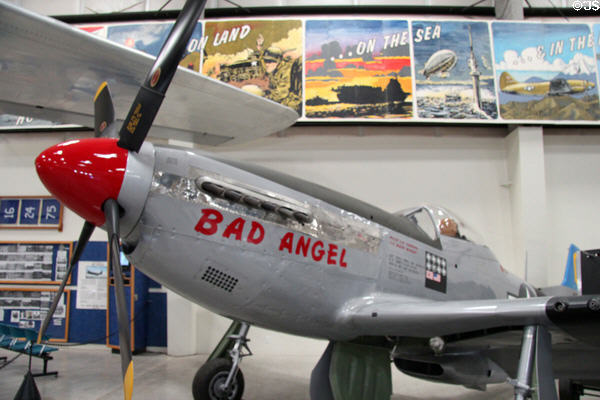 North American Mustang P-51D prop fighter (1940-80s) at Pima Air & Space Museum. Tucson, AZ.
