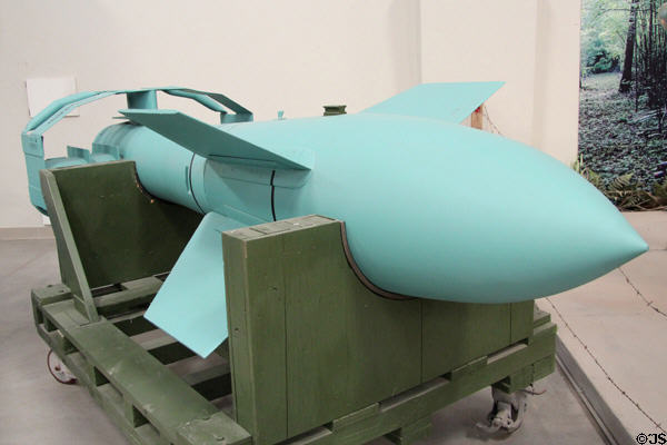 Ruhrstahl Fritz-X SD 1400 radio guided bomb (1943) at Pima Air & Space Museum. Tucson, AZ.