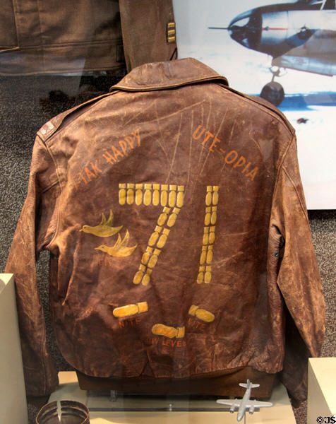 A-2 flight jacket (WWII) at Pima Air Museum. Tucson, AZ.