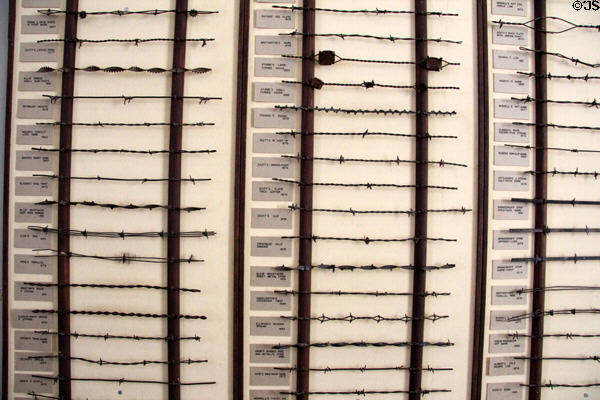 Collection of barbed wire at Tombstone Courthouse Museum. Tombstone, AZ.