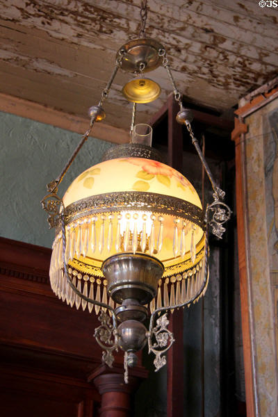 Kerosene lamp in bar at Bird Cage Theatre. Tombstone, AZ.