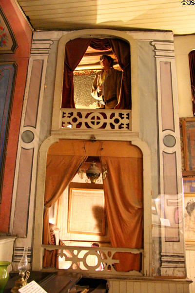 Royal boxes at Bird Cage Theatre. Tombstone, AZ.