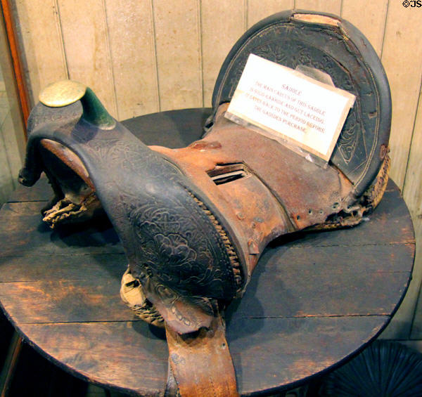 Saddle at Bird Cage Theatre. Tombstone, AZ.