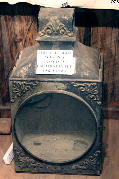 Locomotive head lamp (c1880s) at Bird Cage Theatre. Tombstone, AZ.