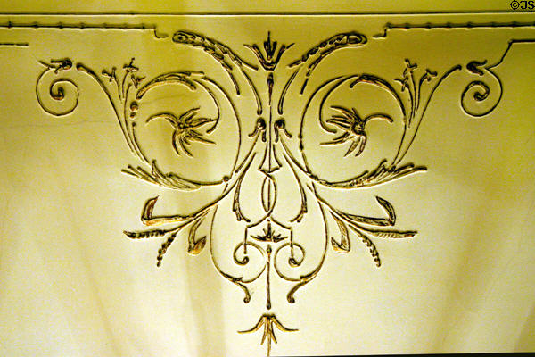 Ceiling pattern in California Governor's Mansion. Sacramento, CA.