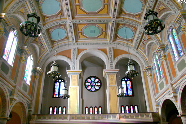 Interior of rear of sanctuary of Cathedral of the Blessed Sacrament. Sacramento, CA.