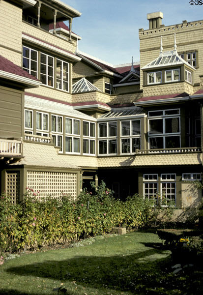 Winchester house courtyard. San Jose, CA.
