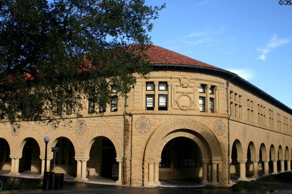 Engineering corner of Main Quad at Stanford University. Palo Alto, CA.