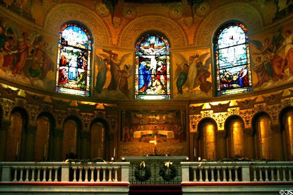 Altar in Memorial Church at Stanford University. Palo Alto, CA.