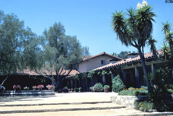 Patio of Historical Museum. Santa Barbara, CA.