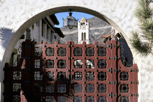 Scotty's Castle entrance. CA.