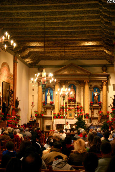 San Buenaventura Mission church (1782). Ventura, CA.