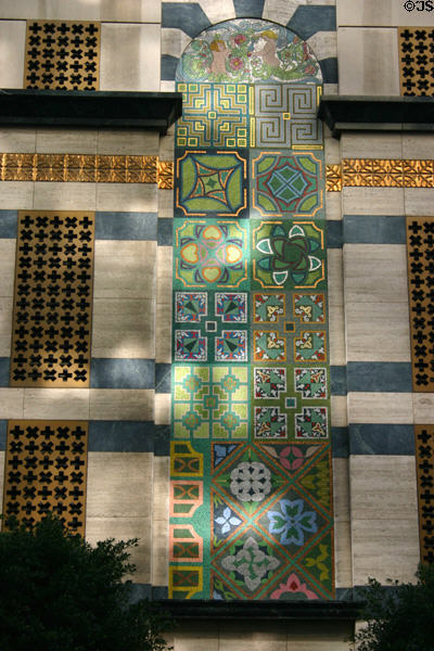 Figueroa Tower decorative tiles. Los Angeles, CA.