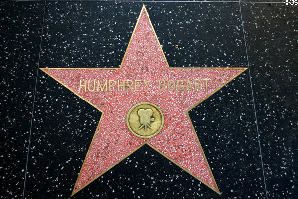 Humphrey Bogart star on Hollywood Walk of Fame. Hollywood, CA.