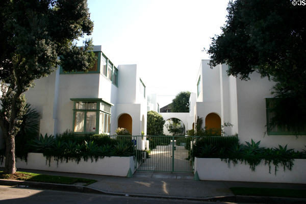 Horatio West Court from street. Santa Monica, CA.