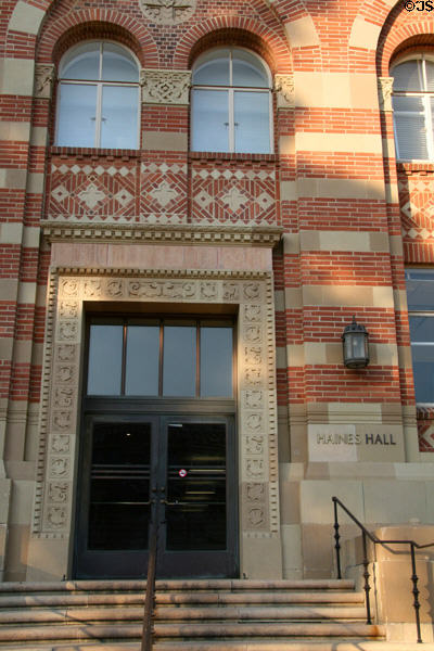 Entrance of Haines Hall. Los Angeles, CA.
