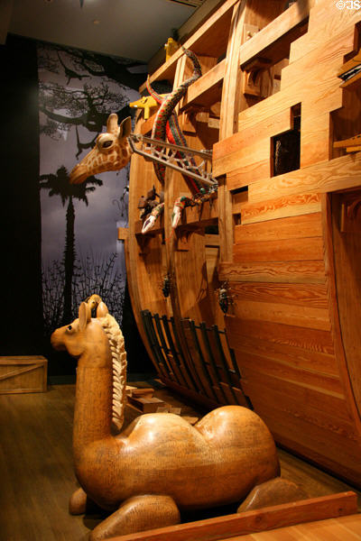 Noah's Ark children's play display at Skirball Cultural Center. Los Angeles, CA.