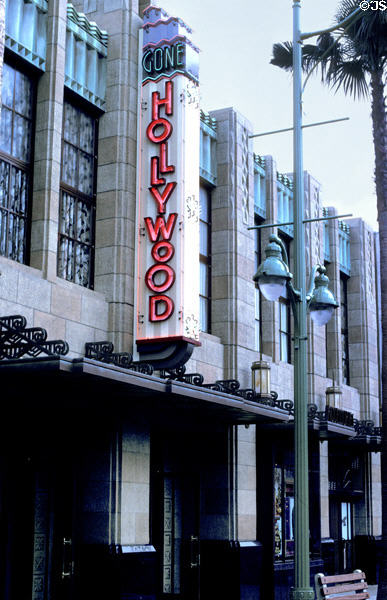 Gone Hollywood Art Deco building at Hollywood Pictures Backlot at Disney's California Adventure ™. Anaheim, CA.