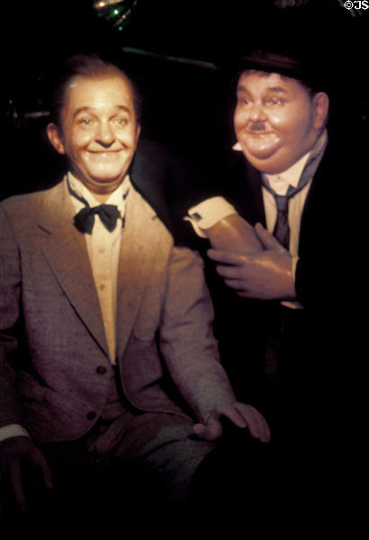 Stan Laurel & Oliver Hardy at Movieland Wax Museum. Buena Park, CA.